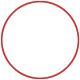 Χούλα-Χουπ 60cm - Φ 18mm - 155gr, Κόκκινο